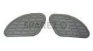 Royal Enfield GT and Interceptor 650cc Fuel Gas Tank Rubber Knee Pad Pair Grey - SPAREZO